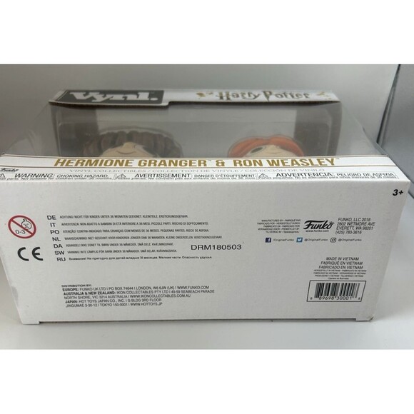 Funko Harry Potter VYNL Ron Weasley and Hermione Granger Collectibles New in Box - Picture 6 of 6